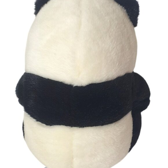 A&A Panda Bear Realistic Plush Black White 11.5" VTG Stuffed Animal Soft Cuddly - Picture 3 of 8